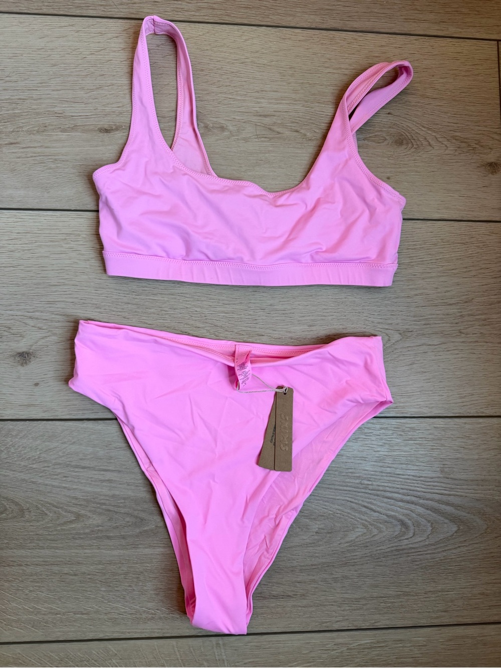 SKIMS Bubblegum Pink Scoop Bikini Set